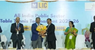 एलआईसी ने ऑल इंडिया पब्लिक सेक्टर टेबल टेनिस टूर्नामेंट 2025–26 की मेजबानी की