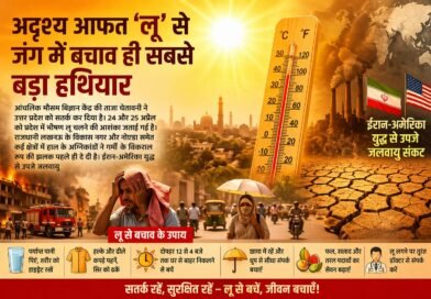 अदृश्य आफत ‘लू’ से जंग में बचाव ही सबसे बड़ा हथियार